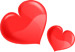 red hearts