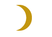 gold crescent moon